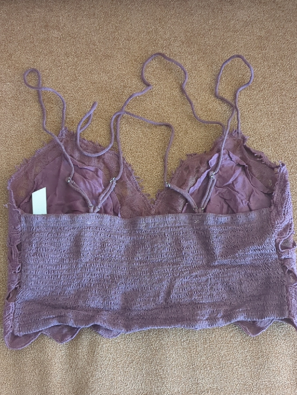 NWOT Free People Lace Purple Bralettes medium - Picture 2 of 5